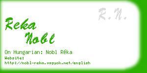 reka nobl business card